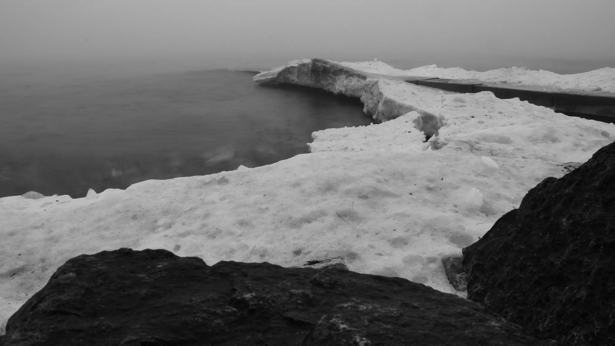 Icewater, Lake Michigan. 2017.